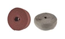 Rolos de malha de fibra e lã de aço